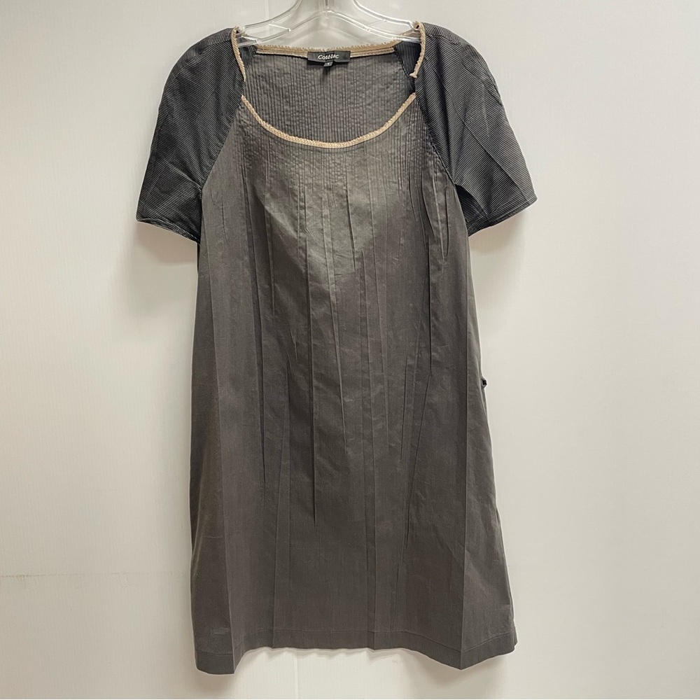COTELAC BLACK & GRAY OVERSIZED MINI DRESS SZ 1